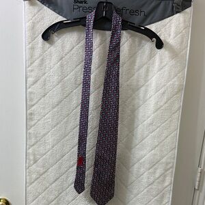 Gucci Geometric Tie - Black and Red